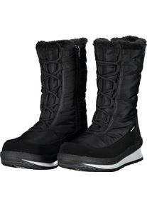 Winterboots CMP "HARMA WMN SNOW BOOT WP", Damen, Gr. 41, grau (nero), Leder, Textil, Schuhe Winterboots, Winterschuhe, Winterstiefel, Snowboots, wasserdicht