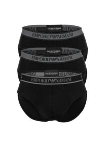 Slip Emporio Armani "Slip Core Logoband 3er Pack", Herren, Gr. L, schwarz, Obermaterial: 95% Baumwolle CO. 5% Elasthan EL., Unterhosen Slip