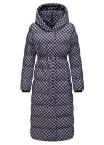 Steppmantel Ragwear "Steppmantel Niara Long Print", Damen, Gr. XL, lila (lavender), Obermaterial: 100% Polyester PES. Obermaterial: Futter: 100% Polyester PES. 100% Polyester PES., M&auml;ntel Steppmantel