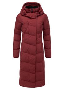 Wintermantel Ragwear "Wintermantel Pavla Long Soft YOUMODO", Damen, Gr. L, rot (wine rot), Obermaterial: 100% Polyester PES. Obermaterial: Futter: 100% Polyester PES. 100% Polyester PES., M&auml;ntel Wintermantel