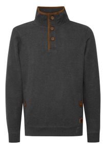 Troyer Blend "Troyer BHAchilias", Herren, Gr. XXL, grau (charcoal), Web, Obermaterial: 60% Baumwolle CO. 40% Polyester PES., unifarben, Pullover Troyer