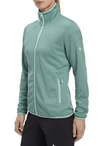 Fleecejacke McKINLEY "DA.-UNTERJACKE ROTO III W", Damen, Gr. 40, melange, blau aqua, Fleece, Obermaterial: 100% Polyester, kontrastfarbene Details, unifarben, figurumspielend h&uuml;ftbedeckend, Jacken Fleecejacke, mit kontrastfarbigen Details