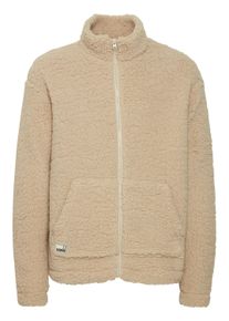 Funktions-Kapuzensweatjacke 11 Project "Fellimitatjacke PRDeen", Herren, Gr. L, beige (oatmeal), Obermaterial: 100% Polyester PES., Sweatjacken Funktions-Kapuzensweatjacke