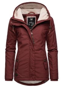 Winterjacke Ragwear "Winterjacke Monade", Damen, Gr. 3XL, rot (terracotta22), Obermaterial: 65% Polyester PES. 35% Baumwolle CO. Obermaterial: Futter: 100% Polyester PES. 100% Polyester PES., Jacken Winterjacke