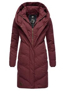 Steppmantel Ragwear "Steppmantel Natalka", Damen, Gr. XL, rot (wine rot22), Obermaterial: 100% Polyester PES. Obermaterial: Futter: 100% Polyester PES. 100% Polyester PES., M&auml;ntel Steppmantel