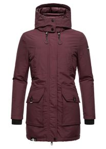 Winterjacke Navahoo "Winterjacke Blizzardstorm", Damen, Gr. L, rot (wine), Obermaterial: 70% Baumwolle CO. 30% Nylon NY. Obermaterial: Futter: 100% Polyester PES. 100% Polyester PES., Jacken Winterjacke