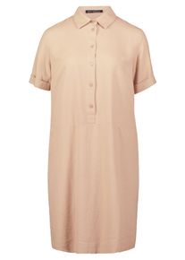 Sommerkleid Betty Barclay "Leinenkleid mit Knopfleiste", Damen, Gr. 42, EURO, beige, 55% Leinen LI. 45% Viskose CV., Kleider Sommerkleid