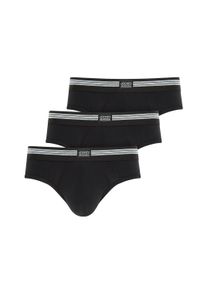Slip Jockey "Slip Cotton Stretch Brief 3P 3er Pack", Herren, Gr. XL, schwarz, Obermaterial: 95% Baumwolle CO. 5% Elasthan EL., Unterhosen Slip