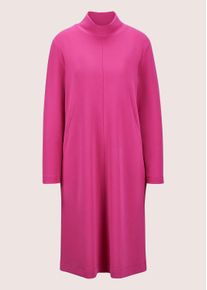 Madeleine Mode Sommerkleid MADELEINE "Jerseykleid Jersey-Kleid mit Stehkragen, Midil&auml;nge", Damen, Gr. 42, N-Gr, pink (magenta), Obermaterial: 50% Modal CMD. 45% Polyester PES. 5% Elasthan EL., Modern, normal, Kleider Sommerkleid, Jerseykleid mit modischen Teilungsn&auml;hten