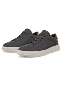 Sneaker Ecco "Ecco Move M", Herren, Gr. 41, dunkelgrau, camelfarben, Leder, Schuhe Sneaker, Halbschuh, Freizeitschuh, Schn&uuml;rschuh mit softem Schaftrand