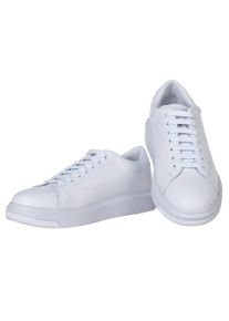 Sneaker Armani Exchange "Sneaker", Herren, Gr. 46, wei&szlig;, Obermaterial: 100% Rindsleder Leather cow. Futter: 100% Textilmaterial TEXMAT. 100% Gummi rubber., Schuhe Sneaker