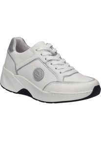 Sneaker Josef Seibel "Lissi 12, weiss-silber", Damen, Gr. 40, wei&szlig; (wei&szlig;, silber), Obermaterial: 100% Rindsleder Leather cow., Schuhe Sneaker
