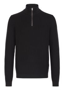 Troyer Casual Friday "Troyer CFNOAR", Herren, Gr. L, schwarz (schwarz beauty), Obermaterial: 100% Baumwolle CO., Pullover Troyer