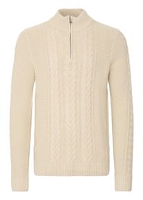 Troyer Blend "Troyer BHBASIM", Herren, Gr. S, grau (oyster gray), Obermaterial: 50% Baumwolle CO. 47% Polyacryl PAN. 3% Nylon NY., Pullover Troyer