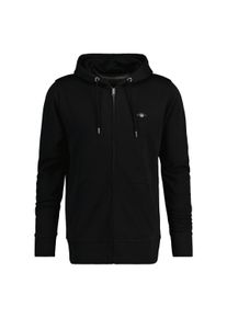 Sweatshirt Gant "Sweatjacke REGULAR SHIELD FULL ZIP HOODIE", Herren, Gr. 3XL, schwarz, Obermaterial: 87% Baumwolle CO. 13% Polyester PES., Sweatshirts Sweatshirt