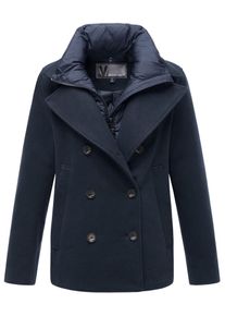 Winterjacke Marikoo "Marikoo Aylaraa Damen Winter Kabanjacke N044", Damen, Gr. M, blau (navy), Obermaterial: 90% Polyacryl PAN. 8% Viskose CV. 2% Elasthan EL., Jacken Winterjacke