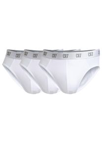 Slip CR7 "Slip CR7 Basic, Slip, 3-pack 3er Pack", Herren, Gr. XL, wei&szlig;, Obermaterial: 95% Baumwolle CO. 5% Elasthan EL., Unterhosen Slip