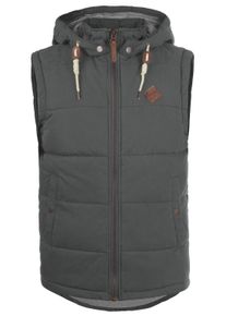 !Solid Steppweste SOLID "Steppweste SDDry", Herren, Gr. M, grau (dunkelgrau), Obermaterial: 70% Baumwolle CO. 30% Nylon NY., Westen Steppweste