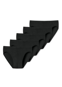 Slip uncover by Schiesser "Slip Supermini 5PACK 5er Pack", Herren, Gr. L, schwarz, Obermaterial: 95% Baumwolle CO. 5% Elasthan EL., Unterhosen Slip