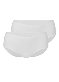 Hipster Anita "2er Pack Hipster Essential", Damen, Gr. LXL, wei&szlig;, Stoff, Obermaterial: 80% Polyamid PA. 20% Elasthan EL., Unterhosen Hipster