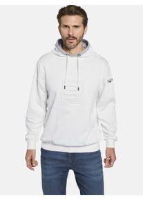 Kapuzensweatshirt Babista "Sweatshirt ELEGANZARA", Herren, Gr. XL, wei&szlig; (wollwei&szlig;), Obermaterial: 60% Baumwolle CO. 40% Polyester COOLMAX PES(Coolmax)., Sweatshirts Kapuzensweatshirt