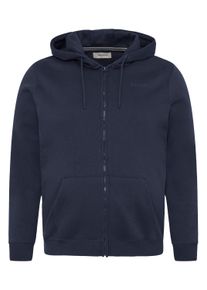 Kapuzensweatjacke Blend "Kapuzenfleecejacke BHDOWNTON FULLZIP", Herren, Gr. XXL, blau (schwarz navy), Obermaterial: 50% Baumwolle CO. 50% Polyester PES., Sweatjacken Kapuzensweatjacke
