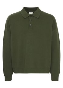 !Solid Strickfleece-Pullover SOLID "Strickpullover SDNAHIM", Damen, Gr. XL, gr&uuml;n (duffel bag), Obermaterial: 100% Baumwolle CO., Pullover Strickfleece-Pullover