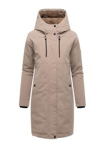 Wintermantel Navahoo "Wintermantel Hageltanz 14", Damen, Gr. 6XL, beige (taupe grau), Obermaterial: 55% Polyester PES. 45% Nylon NY. Obermaterial: Futter: 100% Polyester PES. 100% Polyester PES., M&auml;ntel Wintermantel