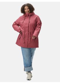 Wintermantel Ragwear "Wintermantel Monadis Rainy II Intl.", Damen, Gr. 4XL, rosa (rose23), Obermaterial: 100% Polyester PES. Obermaterial: Futter: 100% Polyester PES. 100% Polyester PES., M&auml;ntel Wintermantel