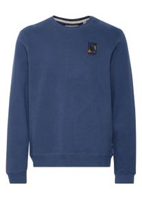Rundhalspullover Blend "Rundhalspullover BHSweatshirt", Herren, Gr. XL, blau (marineblaus), Obermaterial: 100% Baumwolle CO., Pullover Rundhalspullover