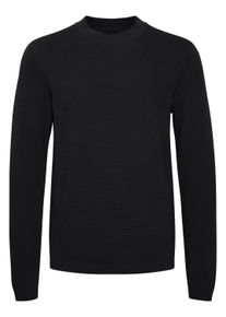 Strickfleece-Pullover Casual Friday "Strickpullover CFKarl", Herren, Gr. M, blau (schwarz navy), Obermaterial: 100% Baumwolle CO., Pullover Strickfleece-Pullover