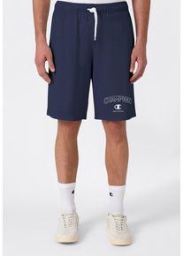 Shorts Champion "Graphic Terry Shorts", Herren, Gr. L, N-Gr, nny, Obermaterial: 55% Baumwolle, 45% Polyester, Hosen Shorts, mit Kordelverschluss, sportlicher Stil, bequeme Passform
