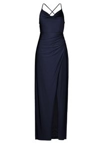 Abendkleid Vera Mont "Abendkleid figurbetont", Damen, Gr. 38, EURO, blau (night sky), 81% Polyamid PA. 19% Elasthan EL., Kleider Abendkleid