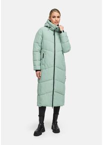 Winterjacke Marikoo "Marikoo Firella Damen Winter Steppmantel Winterjacke Parka N065", Damen, Gr. XL, gr&uuml;n (smokeymint), Obermaterial: 100% Polyester PES., Jacken Winterjacke