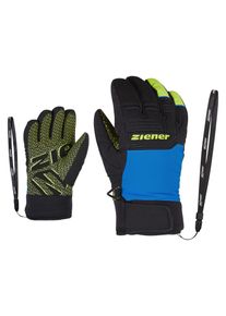 Multisporthandschuhe Ziener "LANUS AS(R) PR Junior", Kinder, Gr. 3, blau, Kunstfaser, Handschuhe Multisporthandschuhe