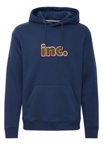 Kapuzenpullover Blend "Kapuzenpullover BHSweatshirt", Herren, Gr. L, blau (marineblaus), Obermaterial: 55% Polyester PES. 45% Baumwolle CO., Pullover Kapuzenpullover