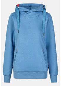 Kapuzenpullover SALZHAUT "Hoodie S&Uuml;NN", Damen, Gr. XXL, blau (ice blau), Obermaterial: 55% Baumwolle CO. 45% Polyester PES., Pullover Kapuzenpullover