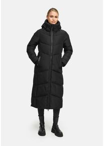 Winterjacke Marikoo "Marikoo Firella Damen Winter Steppmantel Winterjacke Parka N065", Damen, Gr. S, schwarz, Obermaterial: 100% Polyester PES., Jacken Winterjacke