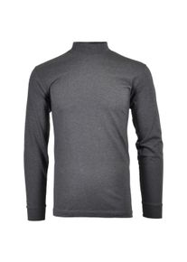 Longsweatshirt Ragman "Longsleeve Langarm Basic Stehkragen Regular Fit", Herren, Gr. M, grau (dunkelgrau), Obermaterial: 100% Baumwolle CO., Sweatshirts Longsweatshirt