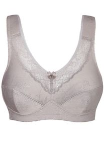 Entlastungs-BH SuSa "Entlastungs BH ohne B&uuml;gel Basic", Damen, Gr. 115, Cup F, lila (frosty lavender), Obermaterial: 55% Polyamid PA. 39% Baumwolle CO. 6% Elasthan EL., BHs Entlastungs-BH