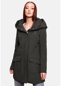 Winterjacke Marikoo "Marikoo Mayleen Damen Softshell Jacke B856", Damen, Gr. M, gr&uuml;n (olive), Obermaterial: 95% Polyester PES. 5% Elasthan EL., Jacken Winterjacke