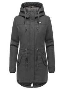 Wintermantel Ragwear "Wintermantel Ellba Coat A YOUMODO", Damen, Gr. 3XL, grau (stone grau), Obermaterial: 100% Polyester PES. Obermaterial: Futter: 100% Polyester PES. 100% Polyester PES., M&auml;ntel Wintermantel