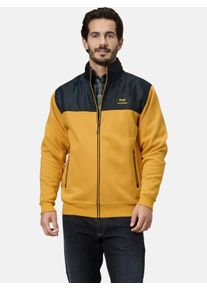 Sweatjacke Babista "Sweatjacke LUCIVENZA", Herren, Gr. 50, gelb (dunkelgelb), Obermaterial: 100% Baumwolle CO., Sweatjacken Sweatjacke