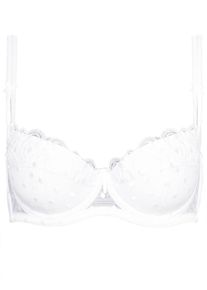 Dirndl-BH SuSa "Dirndl BH Wiesn Zauber", Damen, Gr. 80, Cup C, wei&szlig;, T&uuml;ll, Obermaterial: 43% Polyamid PA. 28% Baumwolle CO. 18% Polyester PES. 11% Elasthan EL., BHs Dirndl-BH