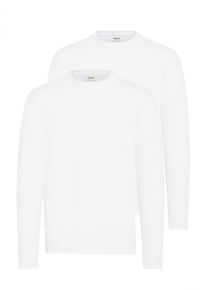 !Solid Langarmshirt SOLID "Langarmshirt SDODATTEN", Herren, Gr. M, wei&szlig; (wei&szlig;, wei&szlig;), Obermaterial: 50% Baumwolle CO. 50% Polyester PES., Shirts Langarmshirt