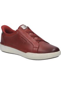 Sneaker Josef Seibel "Claire 33, hibiscus-kombi", Damen, Gr. 42, rot (hibiscus, kombi), Obermaterial: 100% Rindsleder Leather cow., Schuhe Sneaker