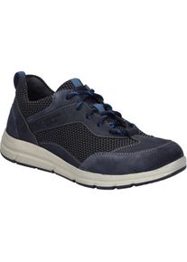 Schn&uuml;rschuh Josef Seibel "Giuseppe 07, indigo-kombi", Herren, Gr. 44, blau (indigo, kombi), Obermaterial: 80% Rindsleder Leather cow. 20% Textilmaterial TEXMAT., Schuhe Schn&uuml;rschuh