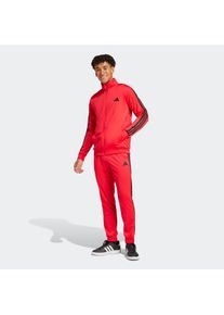 Trainingsanzug adidas Sportswear "DAYREADY", Herren, Gr. S, rot (pure ruby), Interlock, Obermaterial: 100% Polyester, Sportanz&uuml;ge Trainingsanzug, f&uuml;r Laufen und sportliche Aktivit&auml;ten, zweiteiliges Set