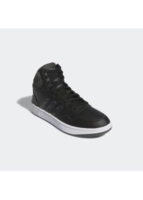 Sneaker adidas Sportswear "HOOPS 3.0 MID", Herren, Gr. 46, schwarz (core schwarz, grausix, ftwwht), Synthetik, Textil, Schuhe Sneaker