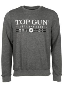 Sweatshirt Top Gun "Sweatshirt TG202011129", Herren, Gr. XXL, schwarz (charcoal), Obermaterial: 50% Baumwolle CO. 50% Polyester COOLMAX PES(Coolmax)., Sweatshirts Sweatshirt